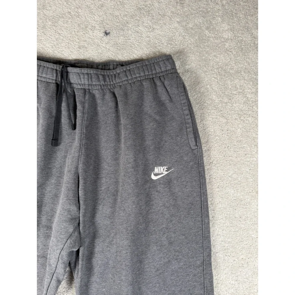 Nike Sweatpants Club Fleece Gray Heather Taper Leg Joggers NSW Mens Large Swoosh